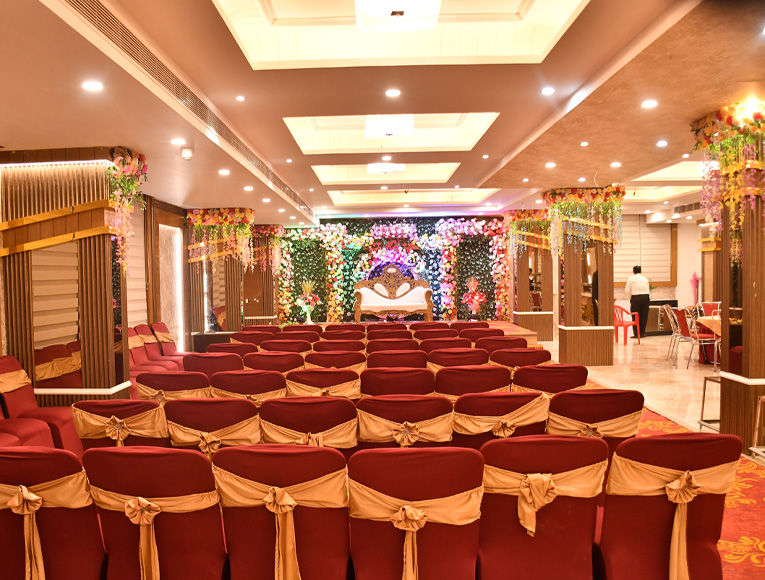 Well Decorated Banquet Hall At The Royal Chandra Hotel Chennai.